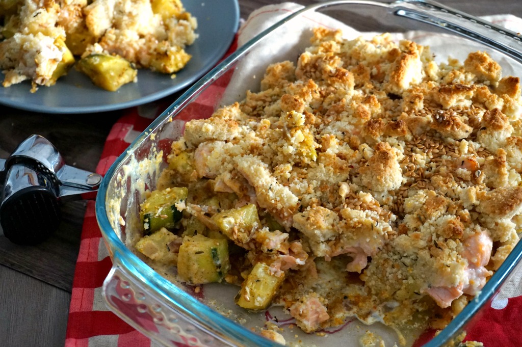 crumble saumon courgette curry